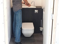 Accès au WC lave-mains WiCi Bati - Atelier Création JF
